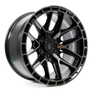 Arena A114 Battle Wheel 22x12 6x135 Gloss Black Machined w/ Dark Tint -44mm - FREE T-SHIRT INCLUDED!