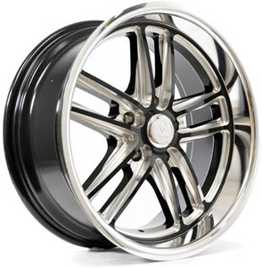 Resto R103 Maverick Wheel 22x9 5x114.3 Gloss Black Milled w/ Diamond Cut Lip 15mm | R1032290655513