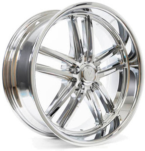 Resto R103 Maverick Wheel 22x10.5 5x120.65 Chrome w/ Milled Windows 12mm | R1032205616214