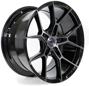 Select S102 Alpine Wheel 20x9 5x112 Brushed Gloss Black w/ Dark Tint 20mm | S102209044P2010
