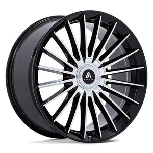 Asanti Ab048 Viceroy Wheels Rims 22x10.5 5x112 5x120 Gloss Black W/ Machined Face 38mm | AB048BD22055N38