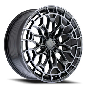 Defy D13 Wheels Rims 20x8.5 5x114.3 Gloss Black Machined W/ Dark Tint 38mm | D13285545+38DT