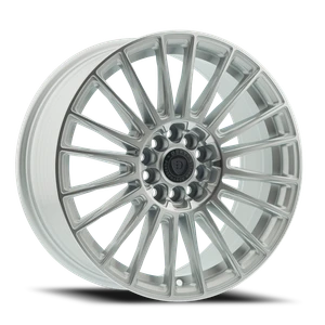 Defy D14 Wheels Rims 17x7.5 5x100 5x114.3 Silver Machined 38mm | D14775065+38SM