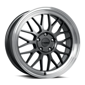 Katana Kr06 Wheel 18x8 5x112 Gloss Gunmetal Machined Lip 40mm|KR06-188052GML