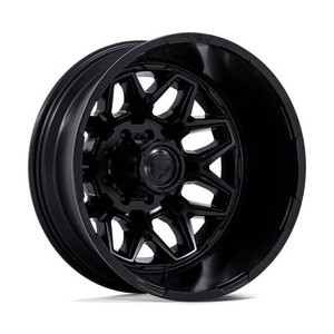 Fuel Dually D871 Flux  Wheels Rims 22x8.25 8x170 Blackout -201mm