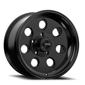 Torque Tw425C Heritage Wheels Rims 17x9 5x139.7 Satin Black -12mm | TW425C-17908504-12