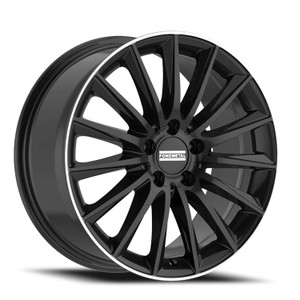 Fondmetal Aidon Wheels Rims 18x8 5x112 Gloss Black Machined Lip 38mm | FMI04-18805112P38GBML