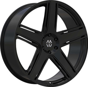 Massiv 926 Wheels Rims 26x9.5 5x139.7 Gloss Black 13mm | MAS926-26970B