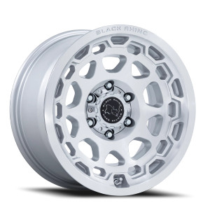 Black Rhino Br026 Congo Wheel 17x8.5 5x114.3 Gloss Silver w/ Machined Face 35mm - FREE T-SHIRT INCLUDED!