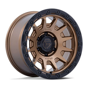 Fuel Fc884 Fortress Wheels Rims 17x8.5 6x139.7 Matte Bronze With Gloss Black Lip 25mm | FC884ZB17856825