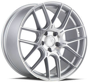 Aodhan Ah-X Wheels Rims 19x8.5 5x120 Gloss Silver Machined Face 35mm | AHX1985512035SMF