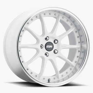 Esr Cs12 Wheels Rims 18x10.5 5x120.65 Gloss White W/ Machined Lip 22mm | 80551422 CS12WHT-ML 5X120.6