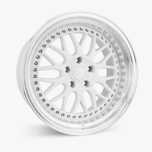 Esr Sr01 Wheels Rims 19x8.5 5x120.65 Gloss White W/ Machined Lip 30mm | 98551430 SR01WHT-ML 5X120.6