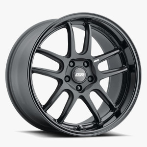 Esr Apx8 Wheels Rims 19x9.5 5x112 Matte Black W/ Gloss Black Lip 22mm | 99551422 APX8MBLK-BL 5X112
