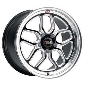 Weld Street Performance Laguna Drag Wheels Rims 18x10 5x114.3 Gloss Black Milled 45mm | S15280067P45