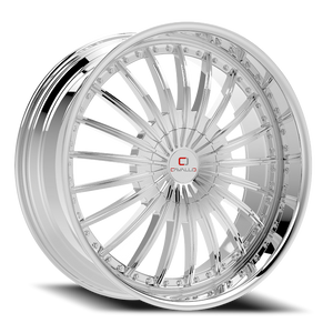 Cavallo Clv-32 Wheel 20x8.5 5x112 & 5x114.3 Nano Chrome 35mm | CLV-32208551121143+35NC