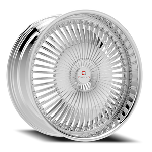Cavallo Clv-41 Wheel 20x8.5 5x112 & 5x114.3 Nano Chrome 35mm | CLV-41208551121143+35NC