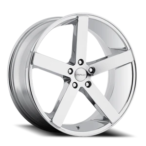 Cavallo Clv-5 Wheel 22x9 5x120 Nano Chrome 18mm | CLV-522905120+18NC