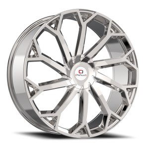 Cavallo Clv-51 Wheel 18x8 5x100 & 5x114.3 Nano Chrome 35mm | CLV-51188051001143+35NC