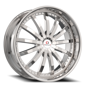Cavallo Clv-53 Wheel 20x8.5 5x114.3 & 5x120 Nano Chrome 35mm | CLV-53208551143120+35NC