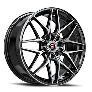 Spec-1 Sp-60 Wheel 17x7.5 5x100 & 5x114.3 Gloss Black & Machined 42mm | SP-6017752342BM