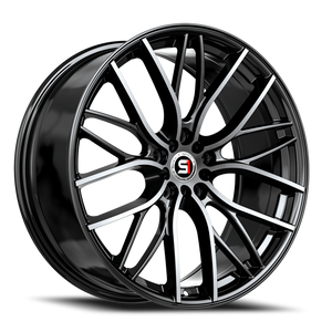 Spec-1 Sp-61 Wheel 17x8 5x105 & 5x114.3 Gloss Black & Machined 42mm | SP-611782842BM