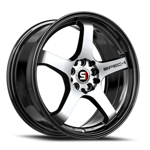 Spec-1 Spt-31 Wheel 20x9 5x112 & 5x114.3 Gloss Black & Machined 38mm | SPT-312093638BM