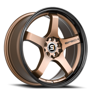 Spec-1 Spt-31 Wheel 20x9 5x100 & 5x114.3 Matte Bronze & Black Lip 38mm | SPT-312092338MZBL