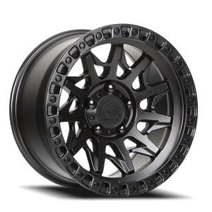 Lock Offroad Lunatic Wheels Rims 20x9 8x165.1 Matte Black W/ Matte Black Ring 20mm | LUNATIC-2986MB20