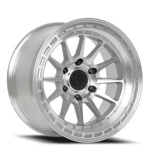 Lock Offroad Baja Wheels Rims 17x8 5x114.3 Machined W/ Clear Coat 40mm | BAJA-7854MC