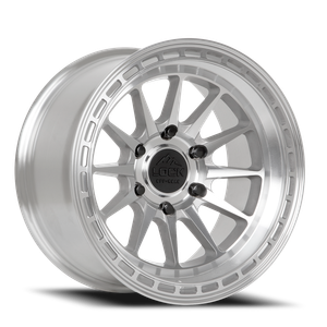 Lock Offroad Baja Wheels Rims 17x9 5x127 Machined W/ Clear Coat -12mm | BAJA-7957MC12N