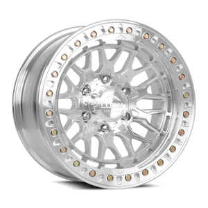 Lock Offroad Invader Beadlock  Wheels Rims 17x9 5x127 Machined W/ Clear Coat 0mm | INVADER-7957MC