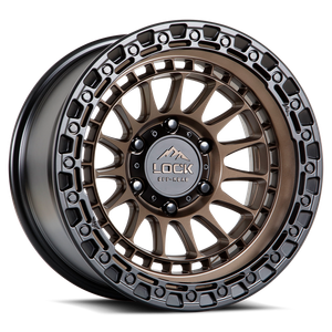 Lock Offroad Mojave Wheels Rims 17x9 6x135 Matte Bronze W/ Matte Black Ring -12mm | MOJAVE-7963MRMBR12N