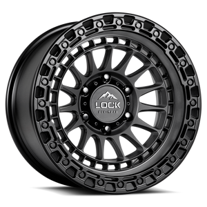 Lock Offroad Mojave Wheels Rims 17x9 6x139.7 Matte Grey W/ Matte Black Ring 0mm | MOJAVE-7969MGMBR