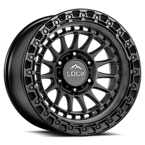 Lock Offroad Mojave Wheels Rims 17x9 8x180 Matte Grey W/ Matte Black Ring -12mm | MOJAVE-7988MGMBR12N
