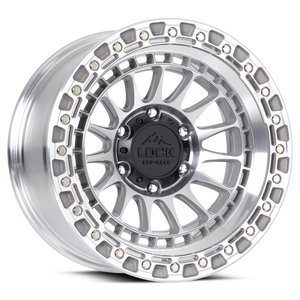 Lock Offroad Mojave Wheels Rims 17x9 8x180 Machined W/ Clear Coat -12mm | MOJAVE-7988MC12N