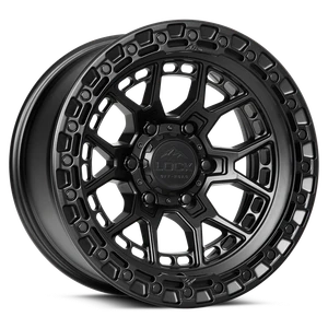 Lock Offroad Commando Wheels Rims 17x9 5x127 Matte Black -12mm | COMMANDO-7957MB12N