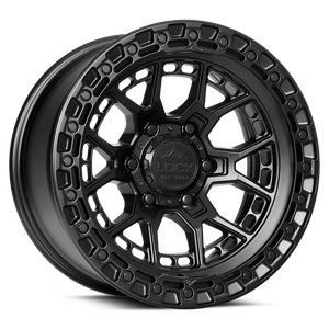 Lock Offroad Commando Wheels Rims 17x9 6x135 Matte Black -12mm | COMMANDO-7963MB12N