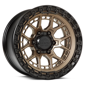 Lock Offroad Commando Wheels Rims 17x9 6x139.7 Matte Bronze W/ Matte Black Ring 0mm | COMMANDO-7969MRMBR