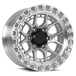 Lock Offroad Commando Wheels Rims 17x9 6x139.7 Machined W/ Clear Coat -12mm | COMMANDO-7969MC12N