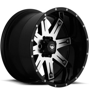 Gima Offroad Of9 Wheels Rims 22x14 8x170 Black Machined W/ Machined Rivets -76mm | WGOW090S44O01P028F309C37