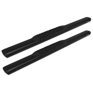 Raptor Series 5 in Oval Style Slide Track Running Boards Black Textured Aluminum | CYC 2003-0300BT