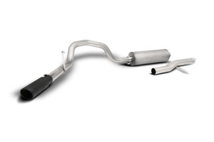 Gibson Performance Black Elite Cat-Back Single Exhaust System; Stainless | BFBL 615639B