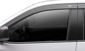 Husky Liners Low Profile Ventvisor Deflector; Smoke with Chrome Trim; Outside Mount; 4 pc | BBVR 2884062