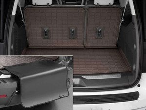 Weathertech SeatBack Cargo Liner HP w/Bumper Protector Cocoa Behind 3rd Row Seating | BHTJ 431750IMSK