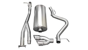 Corsa Performance Exhaust 3.0" Cat-Back Single Side Exit with Twin 4.0" Polished Pro-Series Tips | COR 14279