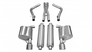 Corsa Performance Exhaust 2.5" Cat-Back Dual Rear Exit with Single 4.5" Polished Pro-Series Tips | COR 14537