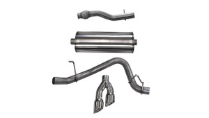 Corsa Performance Exhaust 3.0" Cat-Back Single Side Exit with Twin 4.0" Polished Pro-Series Tips | COR 14748
