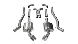 Corsa Performance Exhaust 3.0" Cat-Back Dual Rear Exit with Single 4.5" Polished Pro-Series Tips | COR 14968