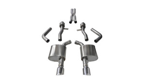 Corsa Performance Exhaust 2.75" Cat-Back Dual Rear Exit with Single 4.5" Polished Pro-Series Tips | COR 14995